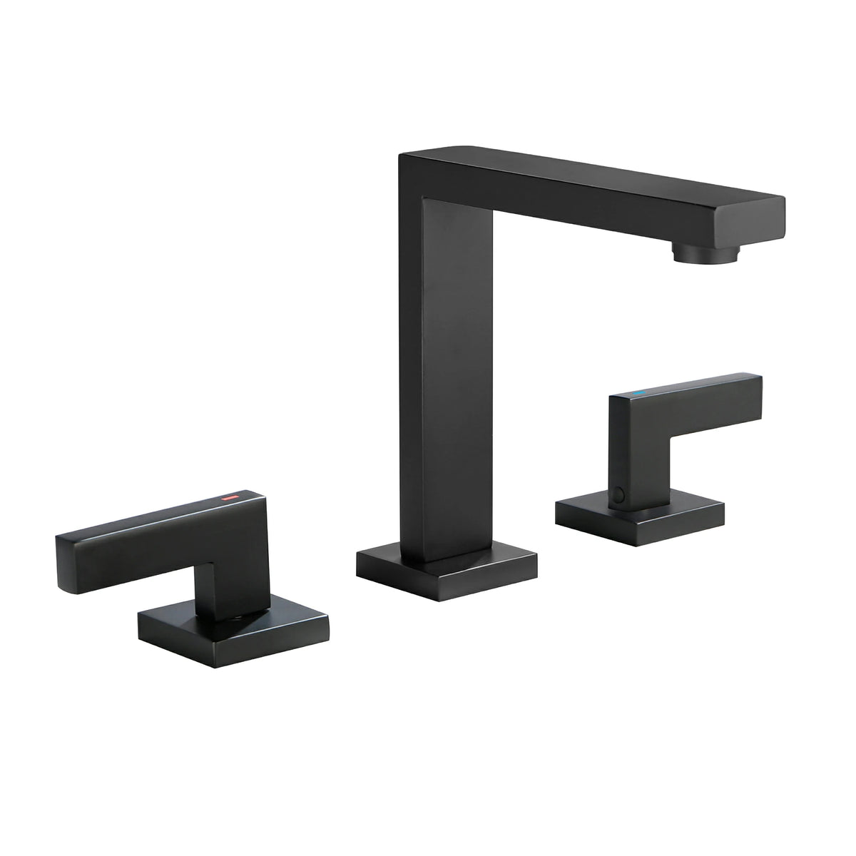 8 in. Widespread 2-Handle Bathroom Faucet with Aerated Spout in Brushed Gold/Brushed Nickel/Matte Black