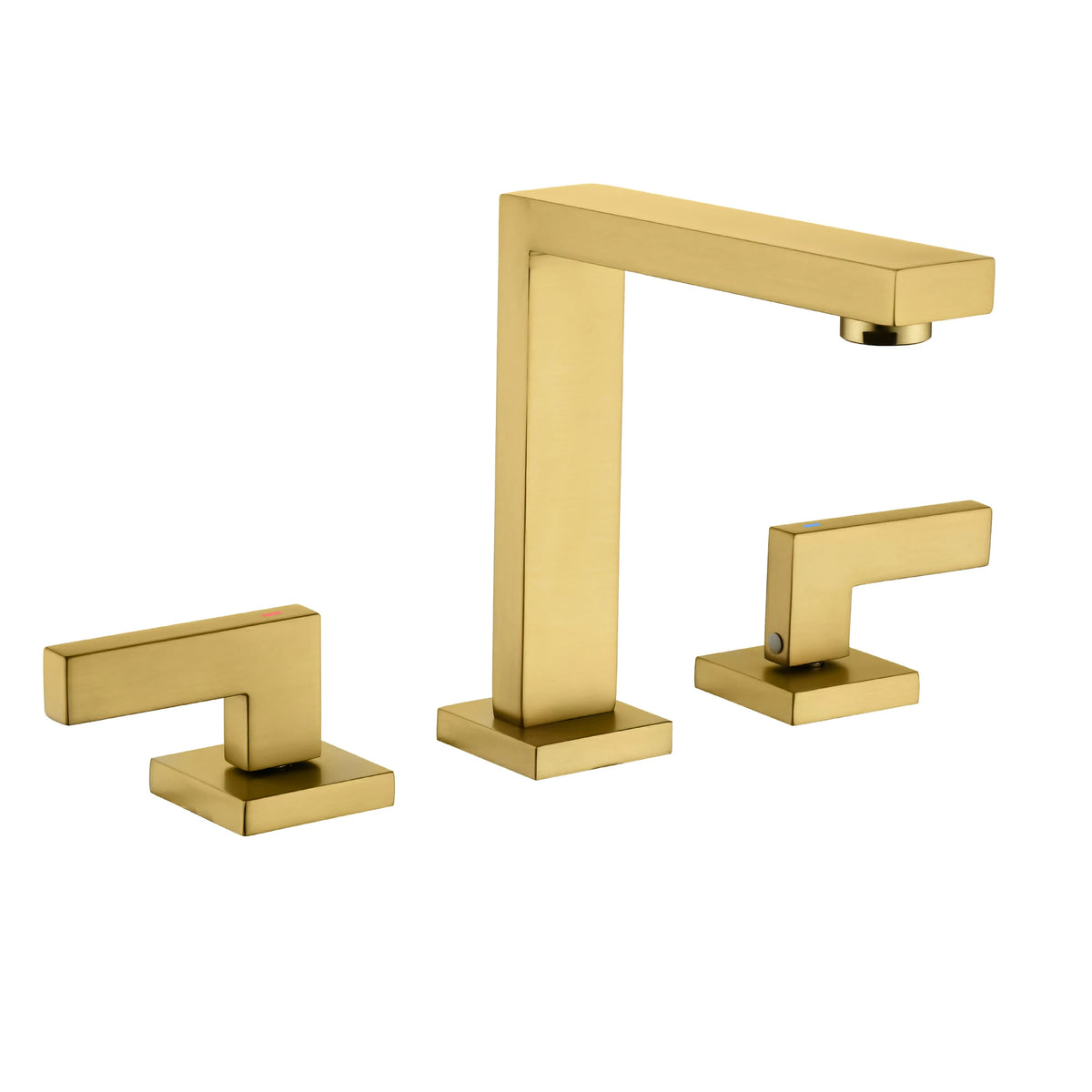 8 in. Widespread 2-Handle Bathroom Faucet with Aerated Spout in Brushed Gold/Brushed Nickel/Matte Black