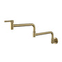 Wall-Mount Pot Filler Kitchen Faucet with Adjustable Folding Arm