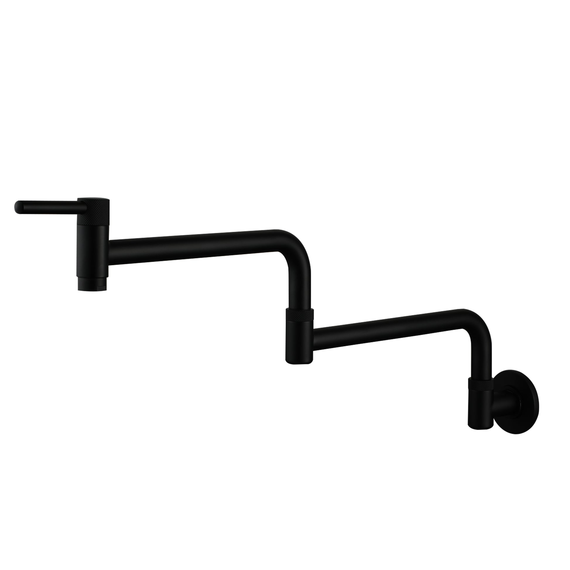Wall-Mount Pot Filler Kitchen Faucet with Adjustable Folding Arm