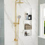 12.2" x 28.7"/39.3" Glossy White SMC Shower Niche with 1 or 2 Shelves