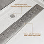 48"/60" x 30"/32"/36" White SMC Rectangular Shower Base with Non-Slip Texture, Left/Right Drain