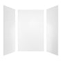 60"x32"x96" Matte/Glossy Surface SMC Shower Wall Panel Kit with Small Subway Tile Pattern