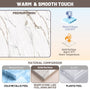 60"x36"x75"/96" Calacatta Gold Marble Solid Surface 4-Piece Shower Wall Panels for Luxury Shower Spaces