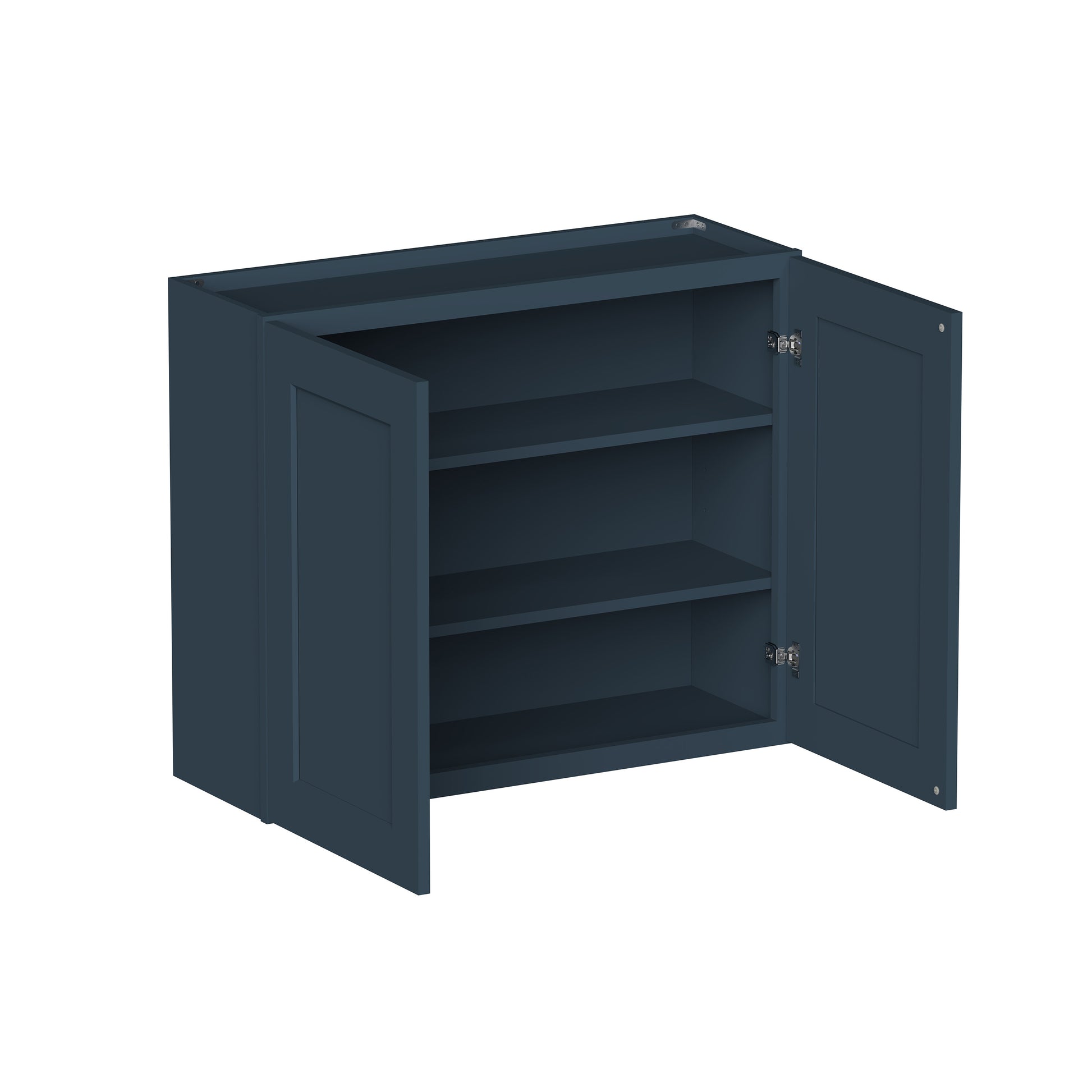 Cyber Grey RTA 24"-36"W x 12"D x 30"-42"H 15-Size Standard Wall Cabinet with 2 Doors and Shelves