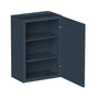 Cyber Grey RTA 9"-21"W x 12"D x 30"-42"H 15-Size Standard Wall Cabinet with Door and Shelves