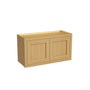 Inset Hazelnut Oak RTA 24-36"W x 12-24"H x 13.5"D 10-Size Double Doors Wall Cabinet