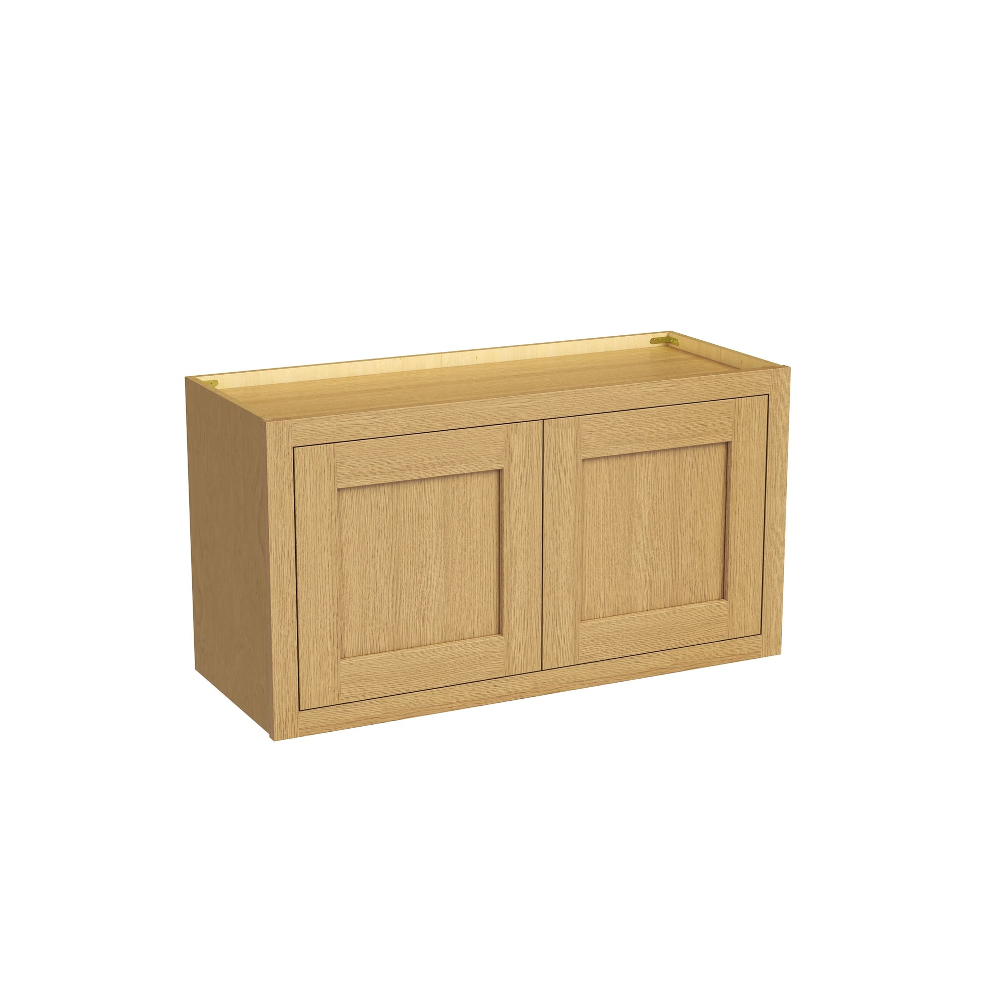 Inset Hazelnut Oak RTA 24-36"W x 12-24"H x 13.5"D 10-Size Double Doors Wall Cabinet