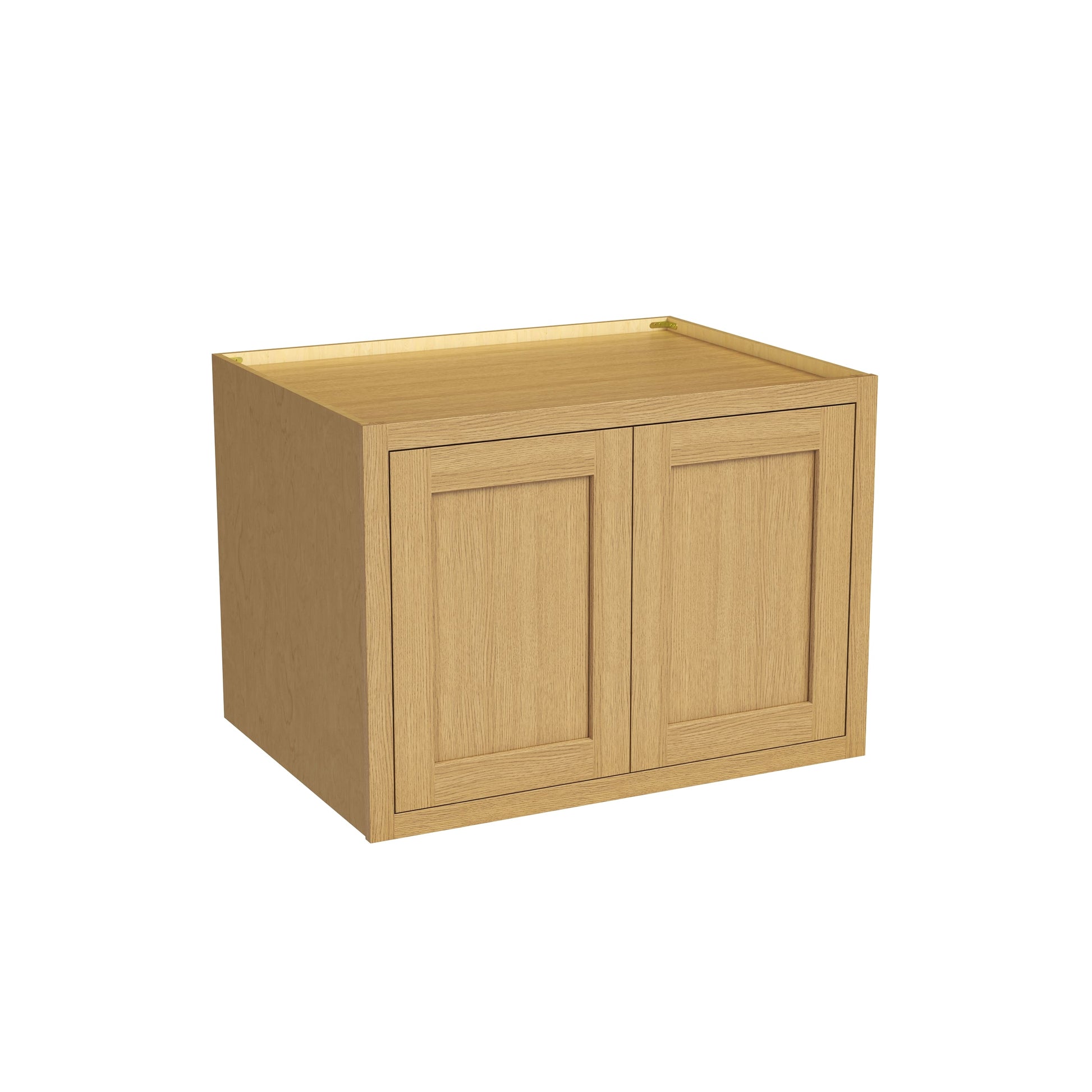 Inset Hazelnut Oak RTA 30-36"W x 12-24"H x 25"D 7-Size Double Doors Wall Cabinet