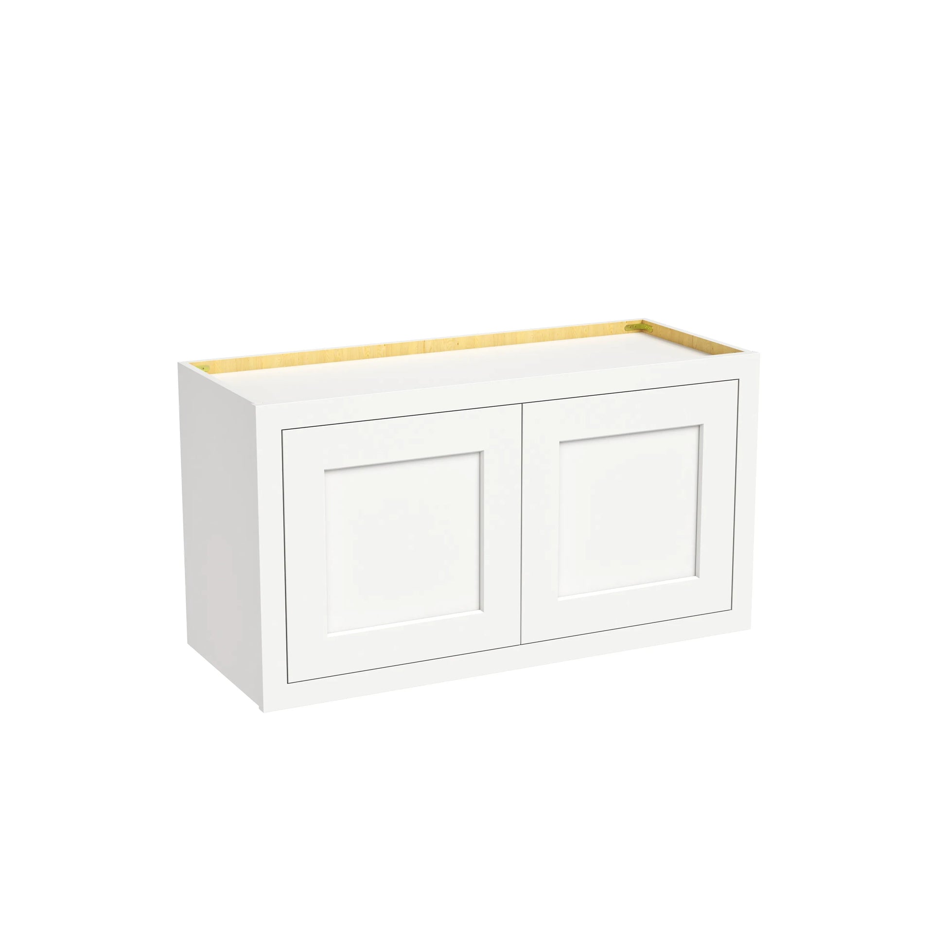 Inset Origami White RTA 24-36"W x 12-24"H x 13.5"D 10-Size Double Doors Wall Cabinet