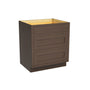 Inset Truffle Brown RTA 12-36"W x 34.5"H x 25"D 9-Size Base Cabinet with 3 Drawers