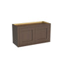 Inset Truffle Brown RTA 24-36"W x 12-24"H x 13.5"D 10-Size Double Doors Wall Cabinet