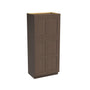 Inset Truffle Brown RTA 24-36"W x 84-96"H x 25"D 9-Size Pantry Cabinet with 4 Doors and 4 Shelves