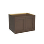 Inset Truffle Brown RTA 30-36"W x 12-24"H x 25"D 7-Size Double Doors Wall Cabinet