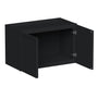 Slim Ebony Black Shaker RTA 24"-36"W x 12"-24"H x 12"D 17-Size Short Wall Cabinet with 2 Doors