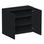 Slim Ebony Black Shaker RTA 24"-36"W x 30"/36"/42"H x 12"D 15-Size Standard Wall Cabinet with 2 Doors