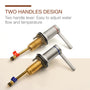 Solid Brass 3-Hole Widespread Bathroom Sink Faucet with Double Handles