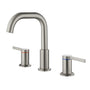 Solid Brass 3-Hole Widespread Bathroom Sink Faucet with Double Handles
