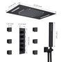 Deluxe 4-Function Thermostatic Shower System with LED Lighting & Bluetooth Music 