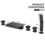 3-Handle 5 Holes Deck-Mounted Bathtub Faucet with Handheld Shower