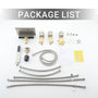 3-Handle 5 Holes Deck-Mounted Bathtub Faucet with Handheld Shower