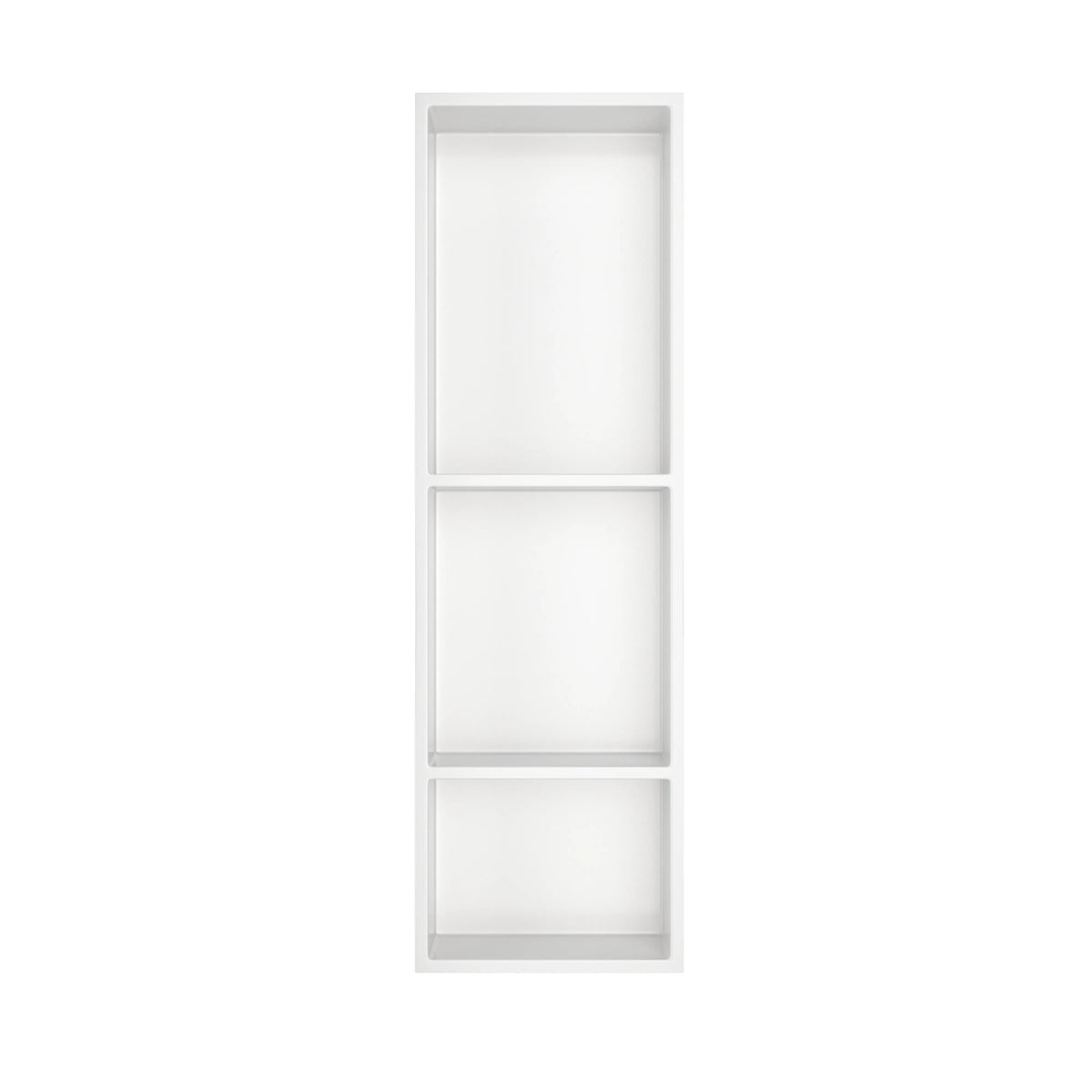 12.2" x 28.7"/39.3" Glossy White SMC Shower Niche with 1 or 2 Shelves