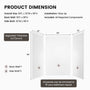60"x32"x96" Matte/Glossy Surface SMC Shower Wall Panel Kit with Small Subway Tile Pattern
