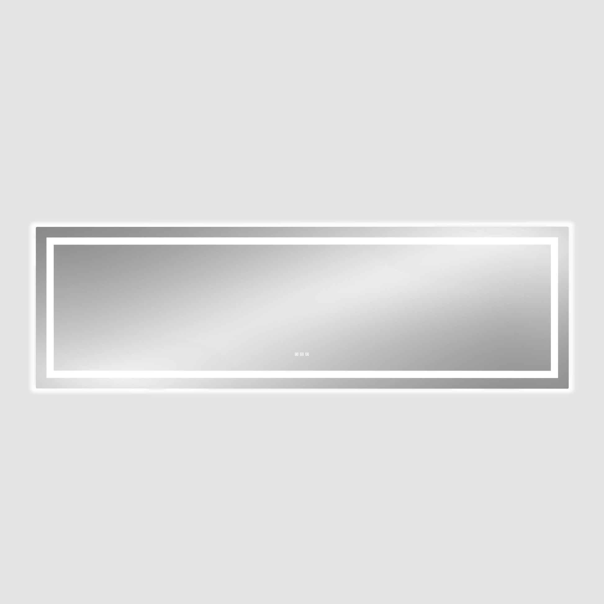 Dual Lighting LED Bathroom Mirror with Touch Dimming, Anti Fog
