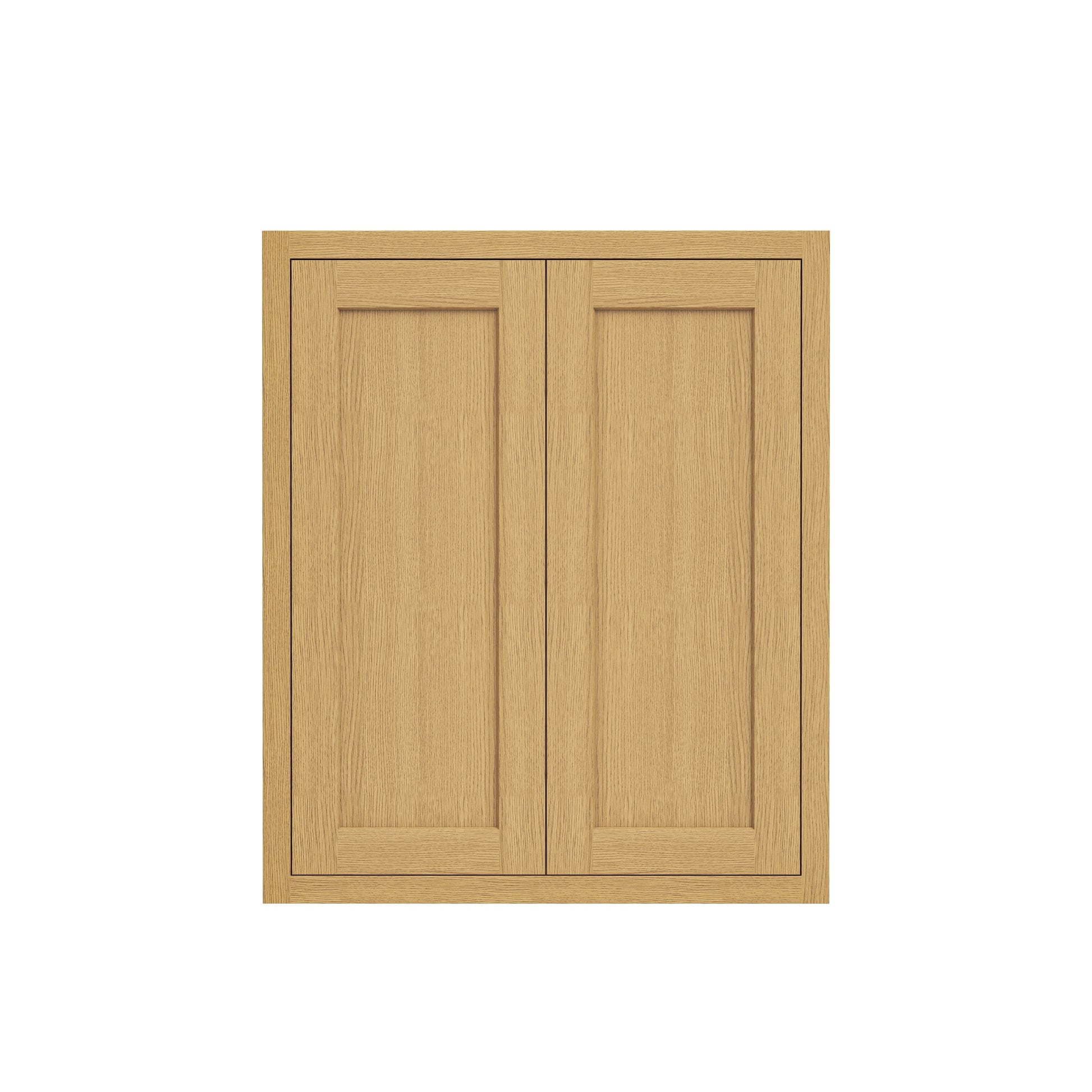 Inset Hazelnut Oak RTA 24-36"W x 30-42"H x 13.5"D 15-Size Double Doors Wall Cabinet