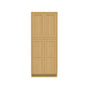 Inset Hazelnut Oak RTA 24-36"W x 84-96"H x 25"D 9-Size Pantry Cabinet with 4 Doors and 4 Shelves