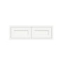 Inset Origami White RTA 24-36"W x 12-24"H x 13.5"D 10-Size Double Doors Wall Cabinet