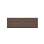 Inset Truffle Brown RTA 24-36"W x 12-24"H x 13.5"D 10-Size Double Doors Wall Cabinet