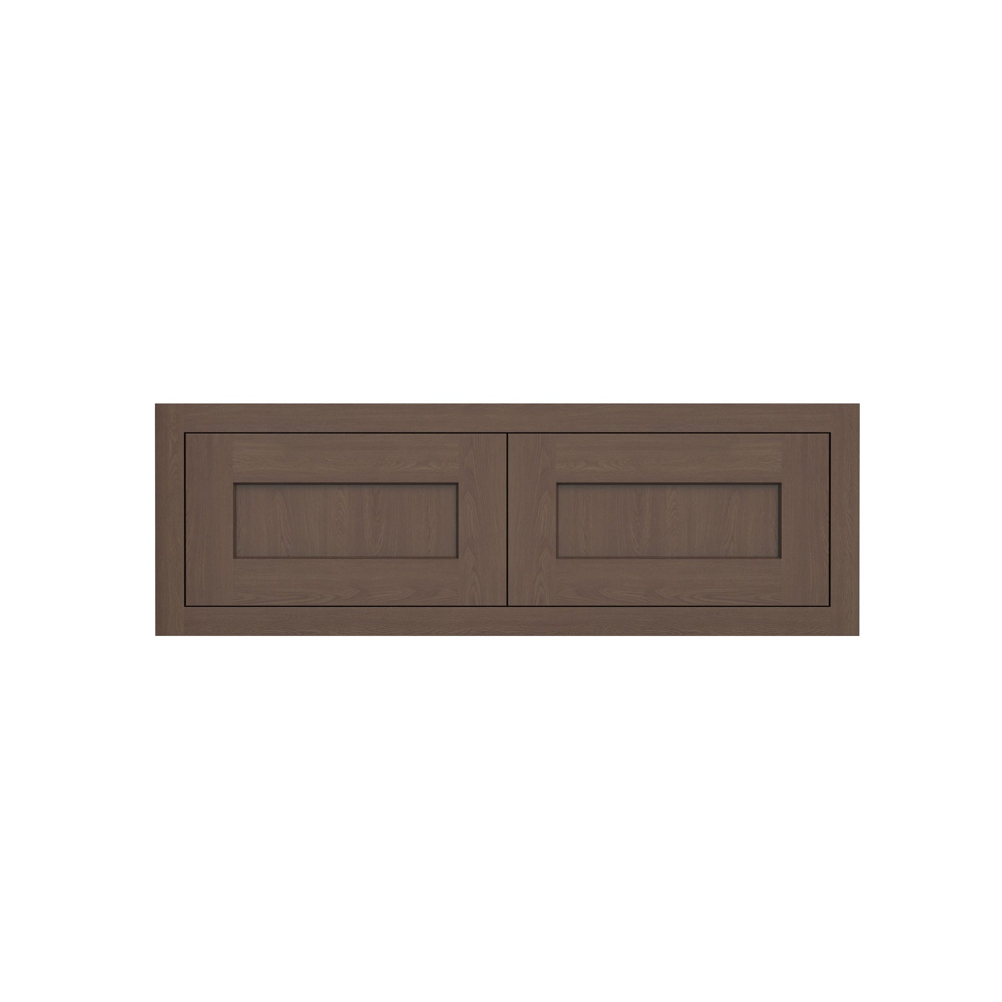 Inset Truffle Brown RTA 24-36"W x 12-24"H x 13.5"D 10-Size Double Doors Wall Cabinet