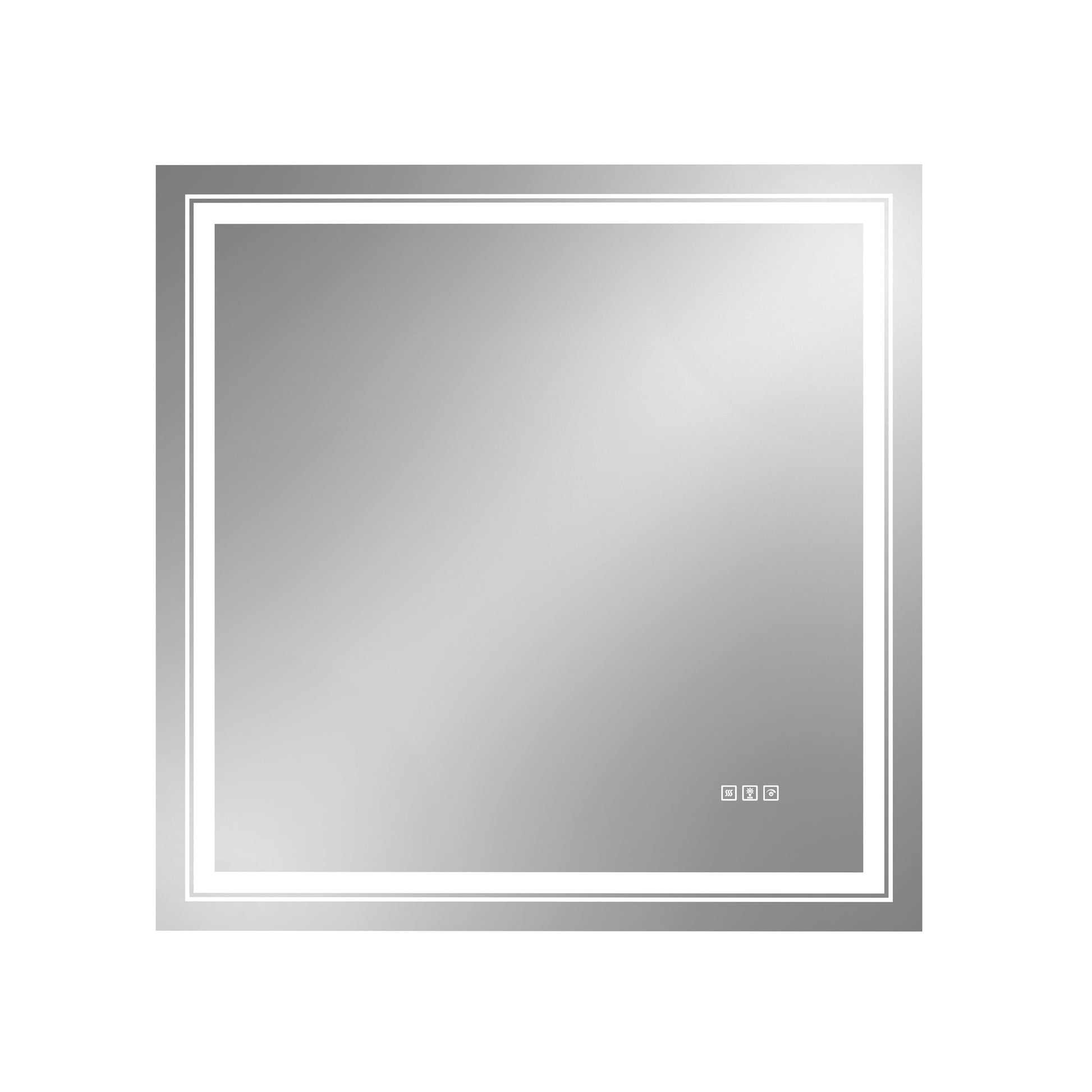 RGB Smart Control Backlit Bathroom Mirror with Dimmable Touch, Anti Fog