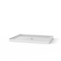 48" x 32" Acrylic Shower Base with Center Drain, Non-Slip Single Threshold Design