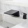 8 in. Widespread Single Handle Bathroom Faucet with cUPC Hose in Matte Black