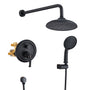 8.3" Wall-mounted Rain Shower System with Handheld & Valve Included