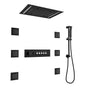 20*14 inch 5-Function Luxury Shower System with LED Lights and Slide Bar