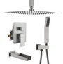 CASAINC Shower System with Cascading Tub Filler