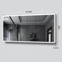 16"-96" Aluminum LED Medicine Cabinet with Anti-Fog Mirror, 3 Color Temperatures & Dimmable Lighting