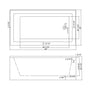 60 in. Glossy White Acrylic Alcove Soaking Bathtub with Integrated Skirt, Chrome Twist Drain and Overflow