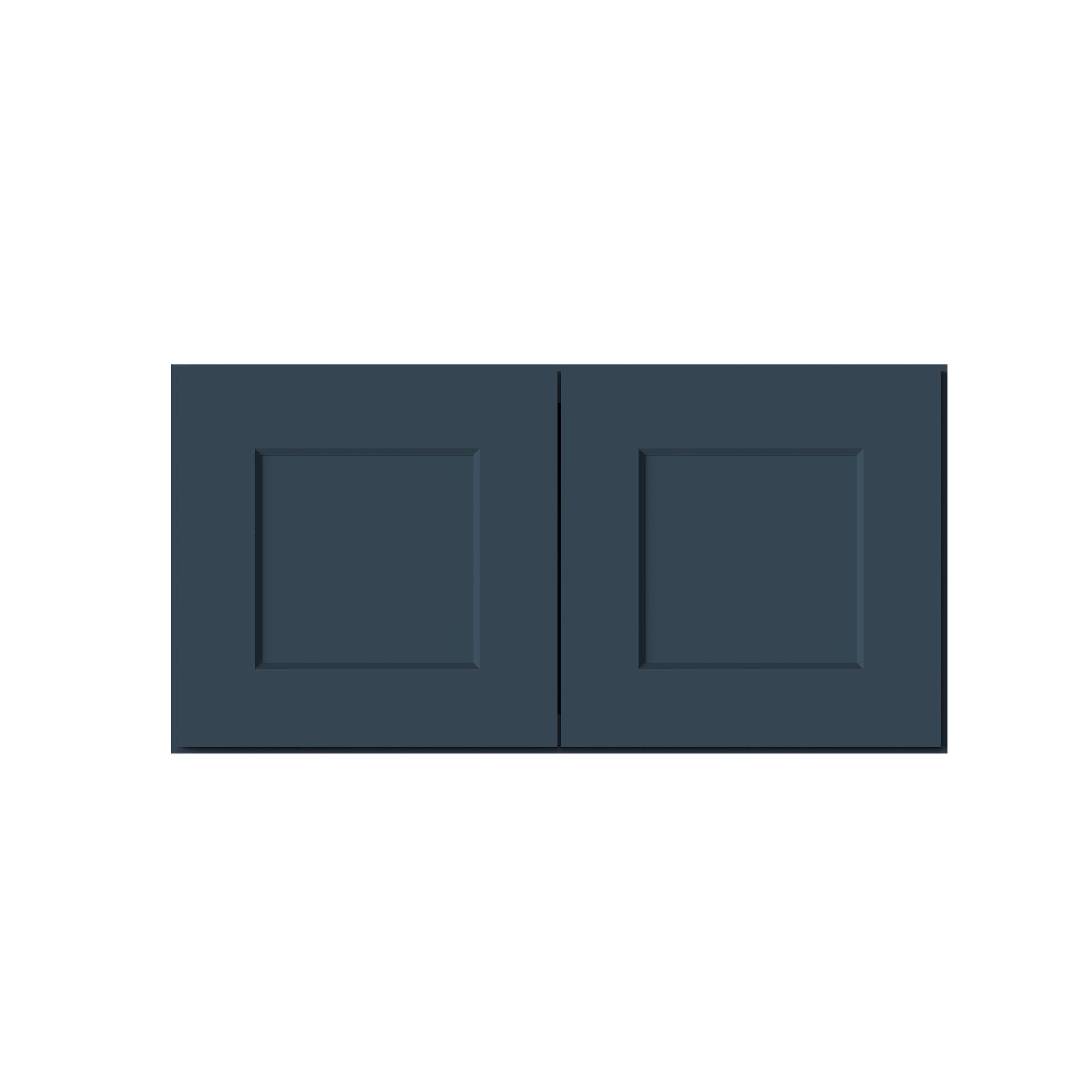Cyber Grey RTA 24"-36"W x 12"D x 12"-24"H 17-Size Double Doors Short Wall Cabinet