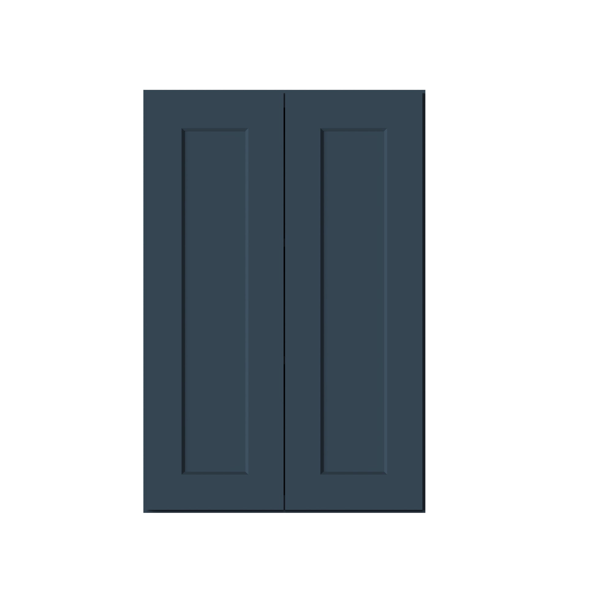 Cyber Grey RTA 24"-36"W x 12"D x 30"-42"H 15-Size Standard Wall Cabinet with 2 Doors and Shelves