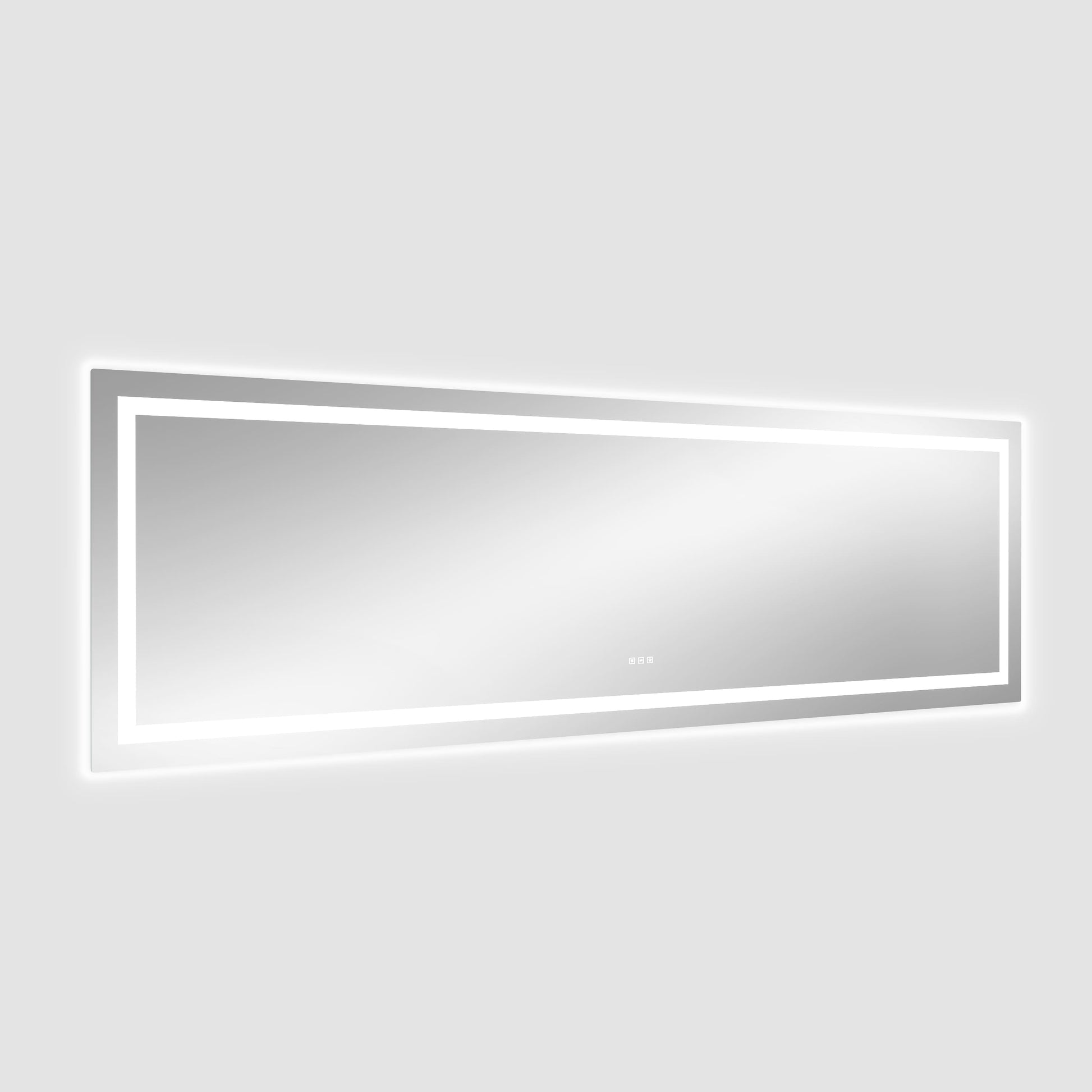 Dual Lighting LED Bathroom Mirror with Touch Dimming, Anti Fog