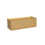 Inset Hazelnut Oak RTA 24-36"W x 12-24"H x 13.5"D 10-Size Double Doors Wall Cabinet