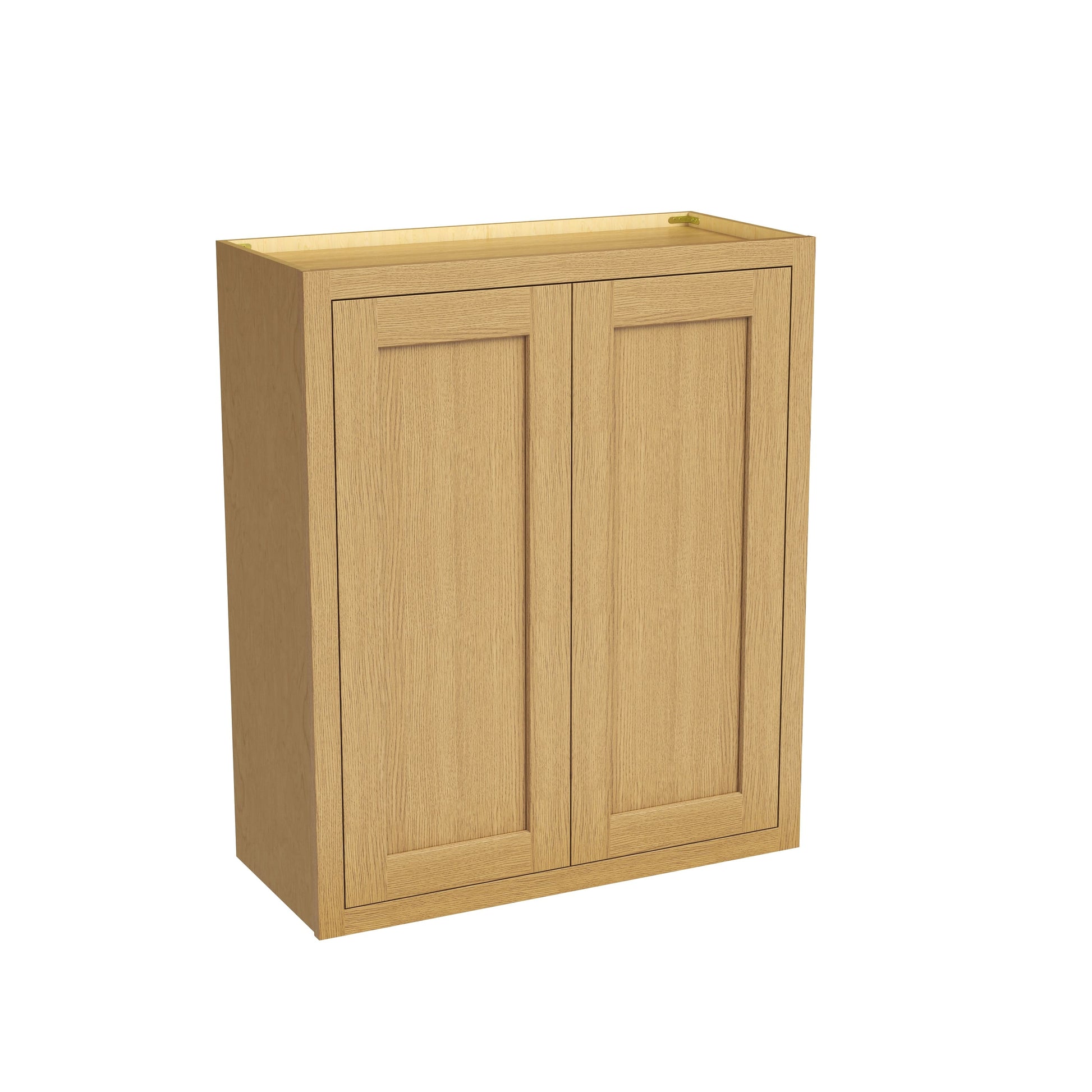 Inset Hazelnut Oak RTA 24-36"W x 30-42"H x 13.5"D 15-Size Double Doors Wall Cabinet