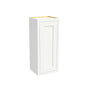 Inset Origami White RTA 9-21"W x 30-42"H x 13.5"D 15-Size Single Door Wall Cabinet