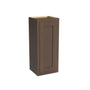 Inset Truffle Brown RTA 9-21"W x 30-42"H x 13.5"D 15-Size Single Door Wall Cabinet