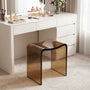 Resin Stone Freestanding Shower Stool with Gently Curved Seat