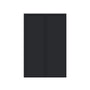 Slim Ebony Black Shaker RTA 24"-36"W x 30"/36"/42"H x 12"D 15-Size Standard Wall Cabinet with 2 Doors